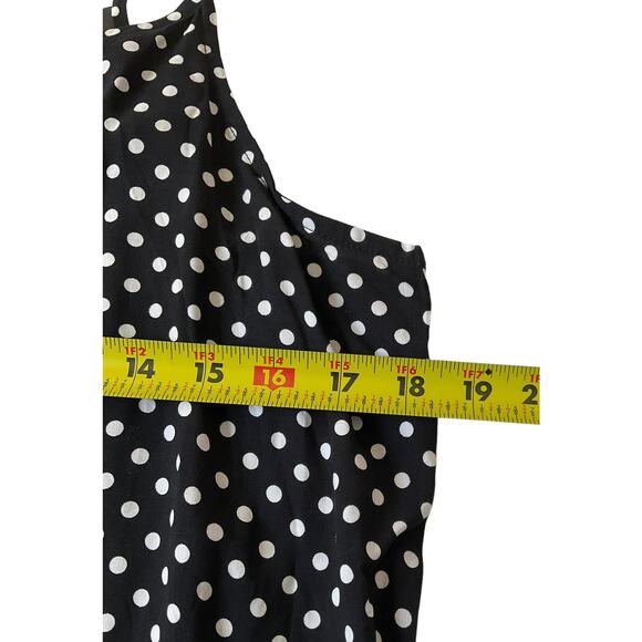 Femme by Design Black Polka Dot  Tank Top Women's Size Large NWT | 34-25 - Picture 4 of 7